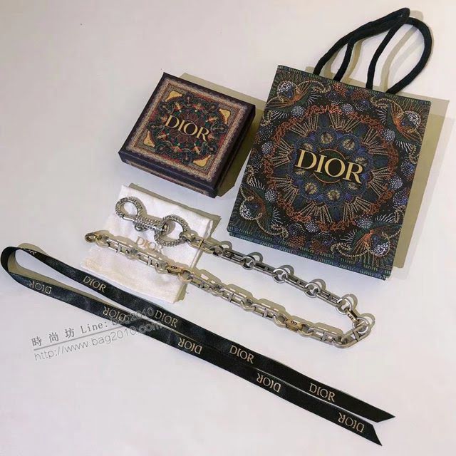 Dior飾品 迪奧經典熱銷款D家鏈條鑰匙項鏈 中古風系列  zgd1082